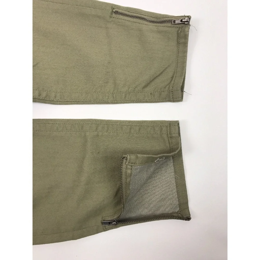 American Rag Crop Skinny Jeans Pants Juniors‎  Size 13 Zipper Cuff Brown